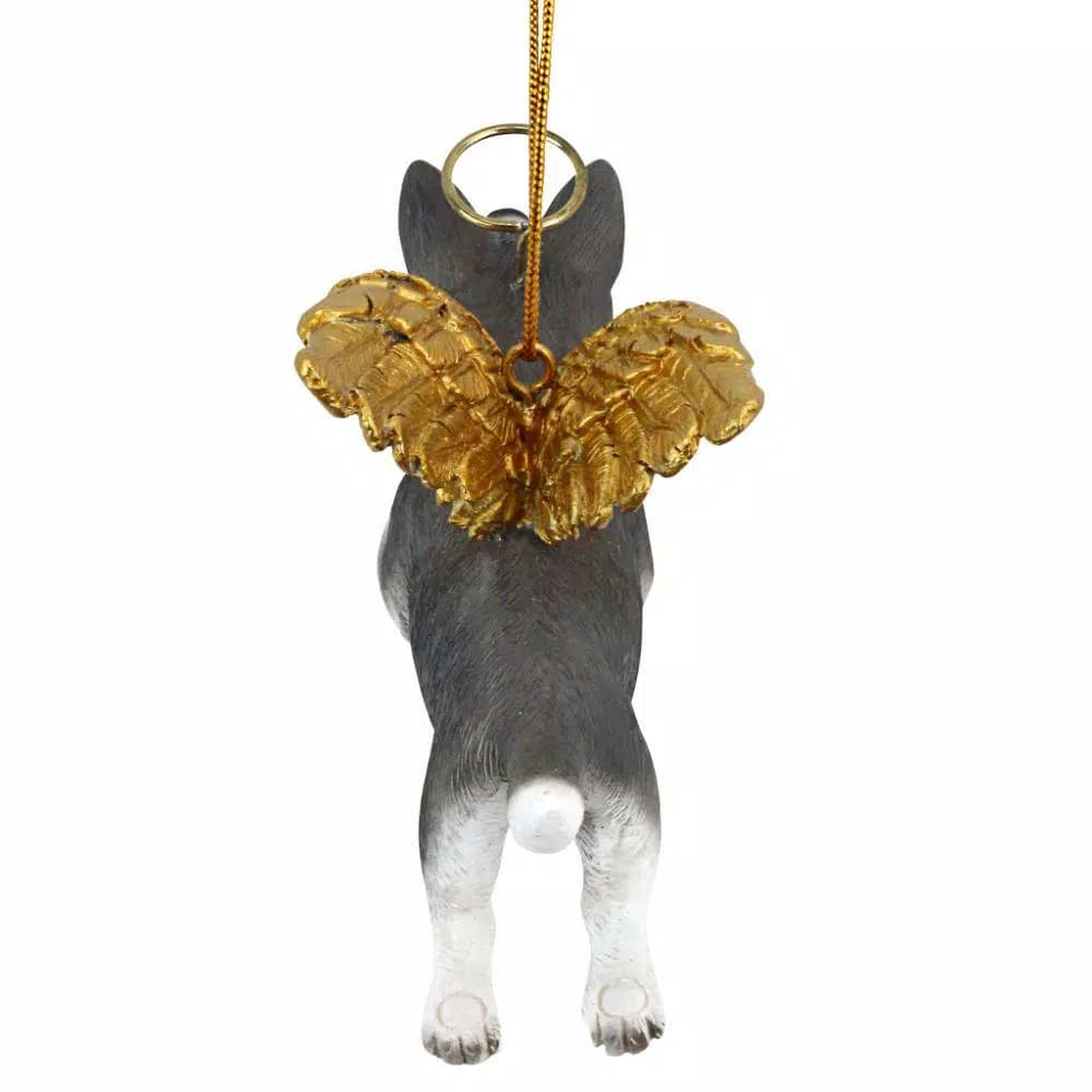 Design Toscano Siberian Husky Angel Dog Christmas Ornament