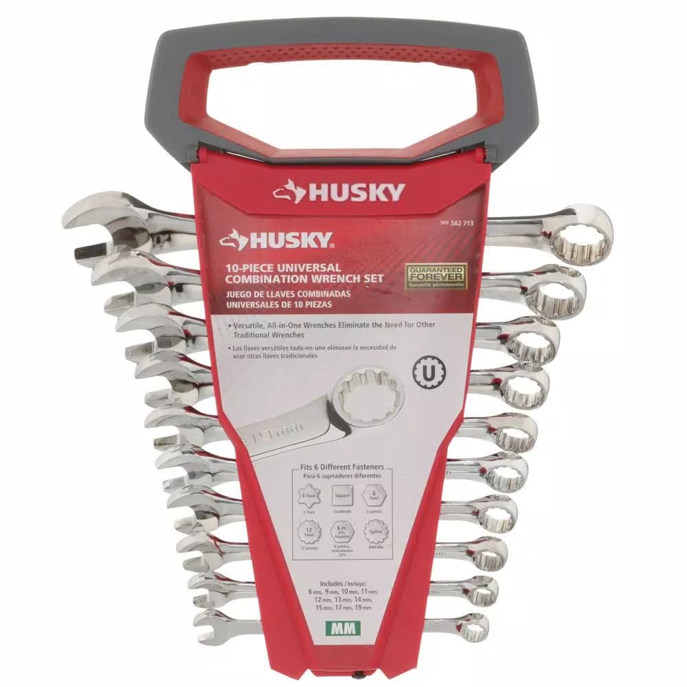 Husky 10-Piece Metric Universal Combination Wrench Set