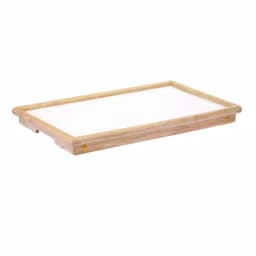 Winsome Ventura Breakfast Bed Tray, Foldable Wood Serving Tray with Melamine Top thumbnail 1