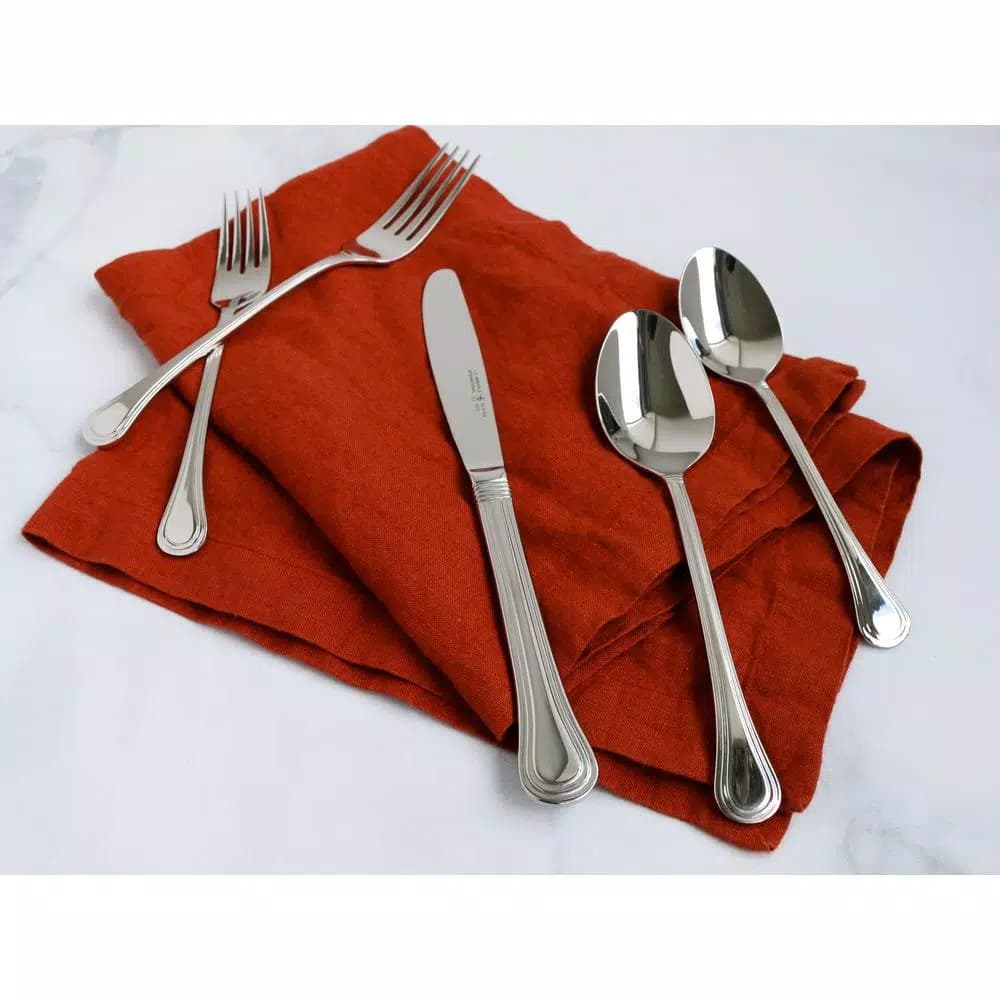 J.A. HENCKELS INTERNATIONAL Henckels International Astley 65-Piece 18/10 Stainless Steel Flatware Set, Service for 12