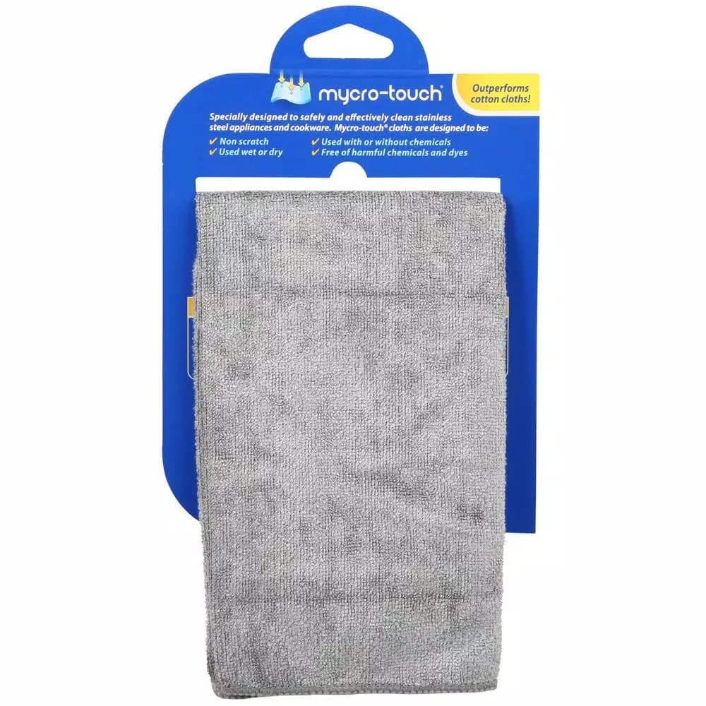 Quickie Stainless Steel Microfiber Cleaning Cloth, Gray