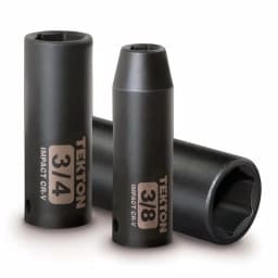TEKTON 14-Piece 1/2 in. Drive Deep Impact Socket Set, 6-Point SAE Sockets thumbnail 2