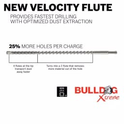 Bosch Bulldog Xtreme 3/8 in. x 16 in. SDS-Plus Carbide Rotary Hammer Drill Bit thumbnail 6