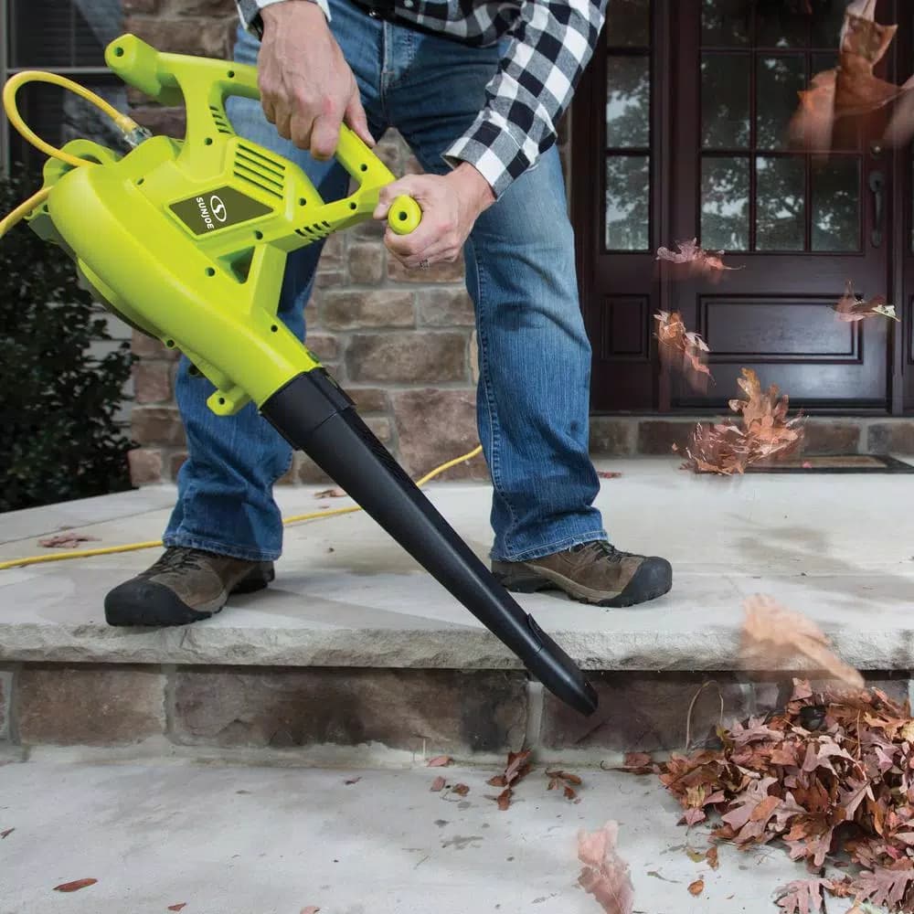 Sun Joe SBJ605E 3-in-1 Electric Handheld Blower, Vacuum, and Mulcher, 14 Amp, 250 MPH, 440 CFM