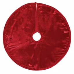 VHC Brands 21 in. Tristan Cherry Red and Shamrock Green Plaid Christmas Tree Skirt thumbnail 2