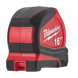 Milwaukee 16 ft. Compact Tape Measure with Nylon Blade Protection thumbnail 5