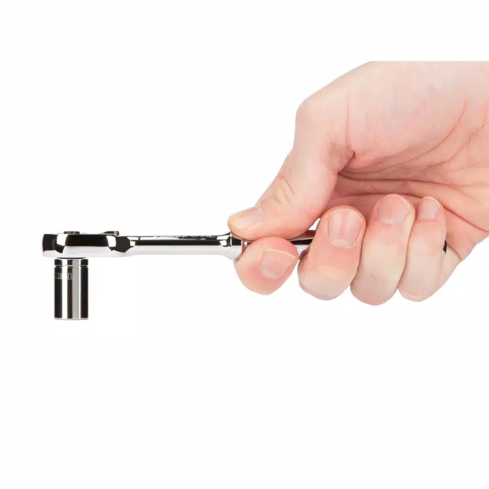 Tekton 1/4 Inch Drive x 6 Inch Quick-Release Ratchet, 90-Tooth Ultra-Compact Design