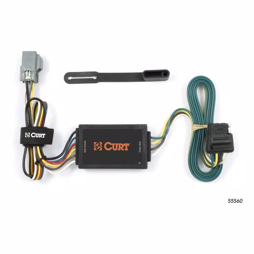 CURT Custom 4-Way Flat Trailer Wiring Harness for Chevy Equinox & Pontiac Torrent