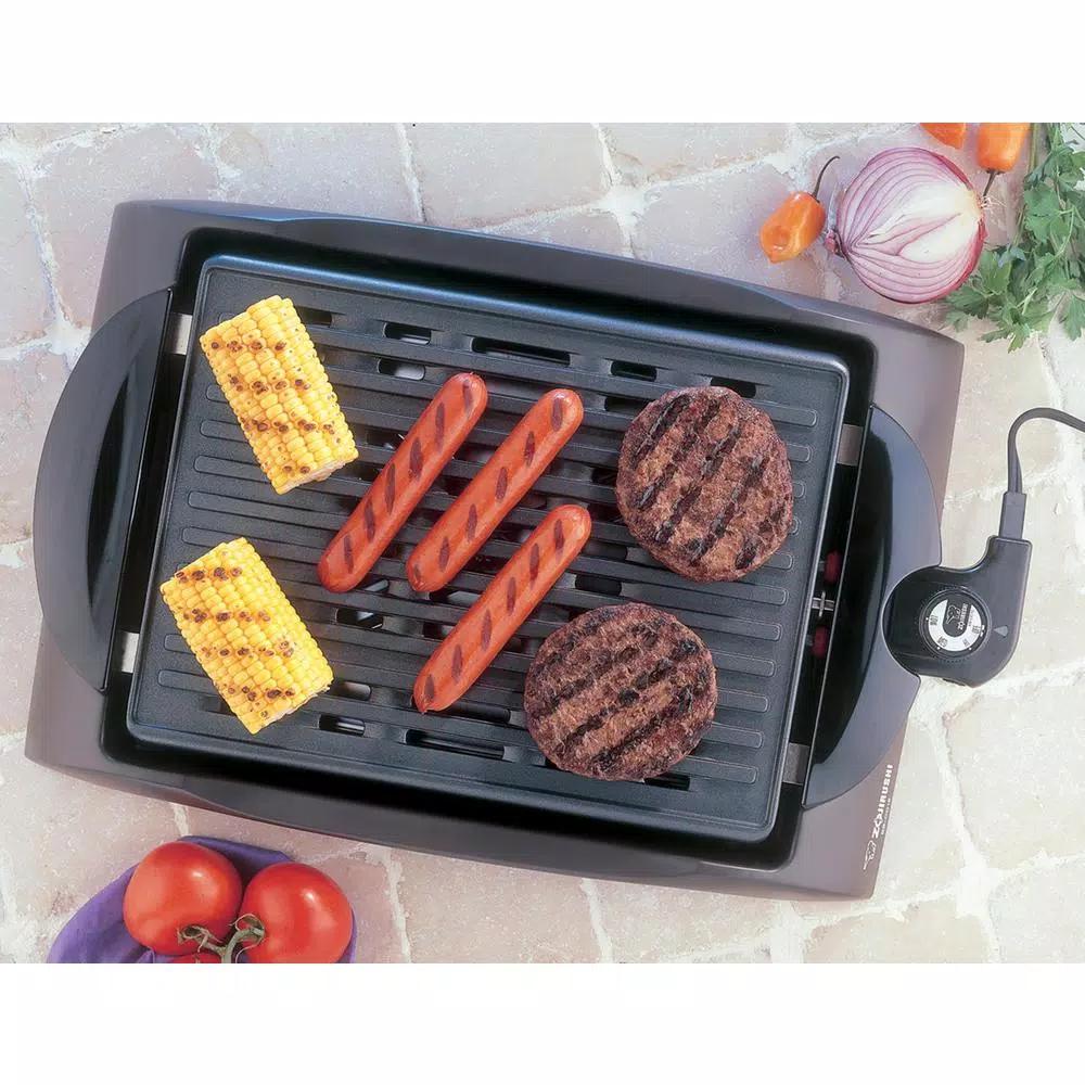 Zojirushi 112 sq. in. Brown Non-Stick Indoor Electric Countertop Grill with Temperature Control