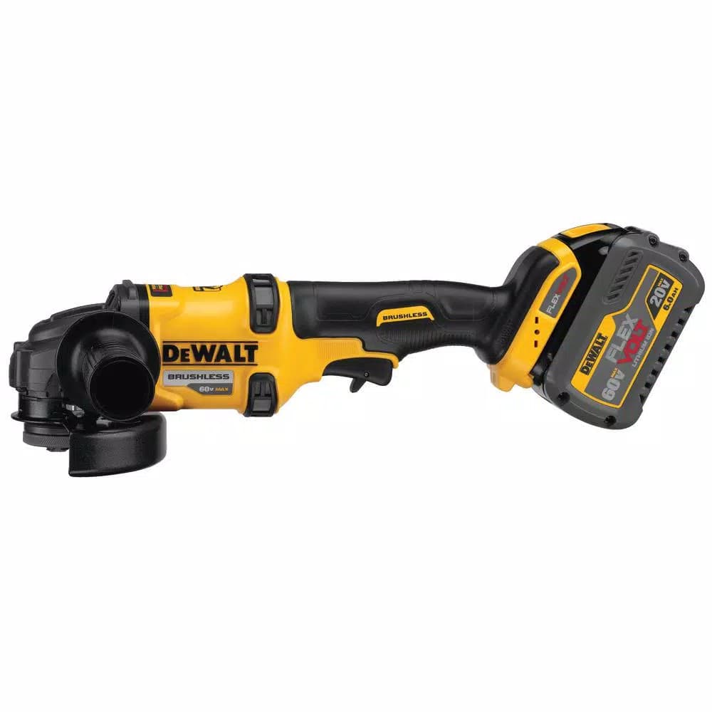 DEWALT FLEXVOLT 60V MAX Brushless 4-1/2 in. Angle Grinder Kit with (2) 6.0Ah Batteries & Impact Driver