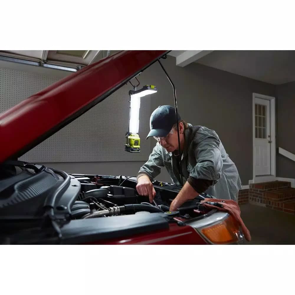 RYOBI 18V ONE+ Cordless LED Workbench Light, 950 Lumens