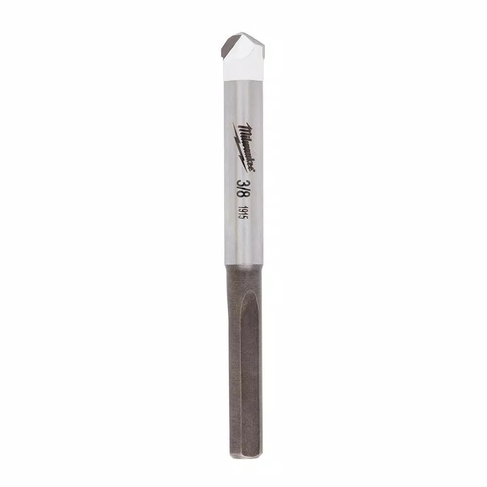 Milwaukee 3/8 in. Carbide Masonry Drill Bit for Tile and Natural Stone