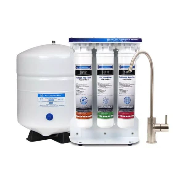 BOANN 6-Stage Under-Sink Reverse Osmosis Water Filtration System with Alkaline/Mineral/ORP Filter