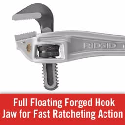 RIDGID Model 18 18 in. Aluminum Offset Pipe Wrench thumbnail 10