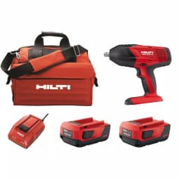 Hilti SIW 22-Volt 1/2 in. High Torque Cordless Impact Wrench Kit with (2) 4.0 Ah Batteries, Charger, and Bag thumbnail 1