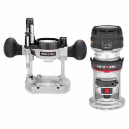 Porter-Cable 1-1/4 HP Compact Router with Plunge Base and Dust Bag thumbnail 1