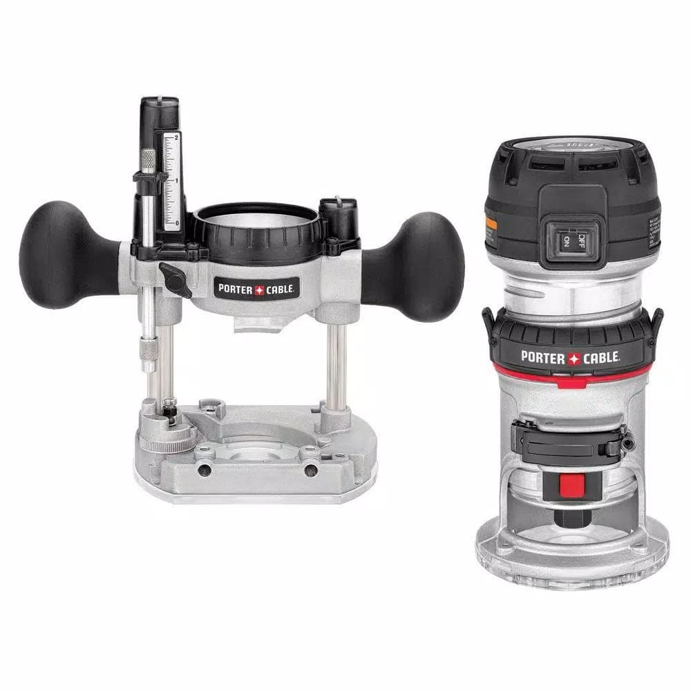 Porter-Cable 1-1/4 HP Compact Router with Plunge Base and Dust Bag