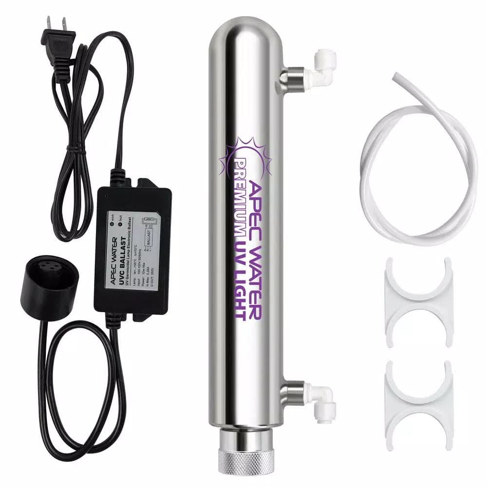 APEC Water Systems APEC Stainless Steel UV Ultra Violet Sterilizer Water Filter Cartridge Kit