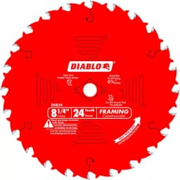 Diablo Steel Demon 8-1/4 in. x 24-Tooth Framing Saw Blade thumbnail 1