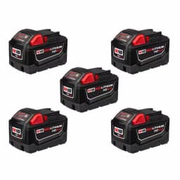 Milwaukee M18 REDLITHIUM HIGH DEMAND 9.0 Ah Battery Pack (5-Pack) thumbnail 1