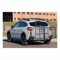 CURT 60" x 24" Black Steel Basket Cargo Carrier with 2" Folding Shank, 500 lbs. Capacity thumbnail 12