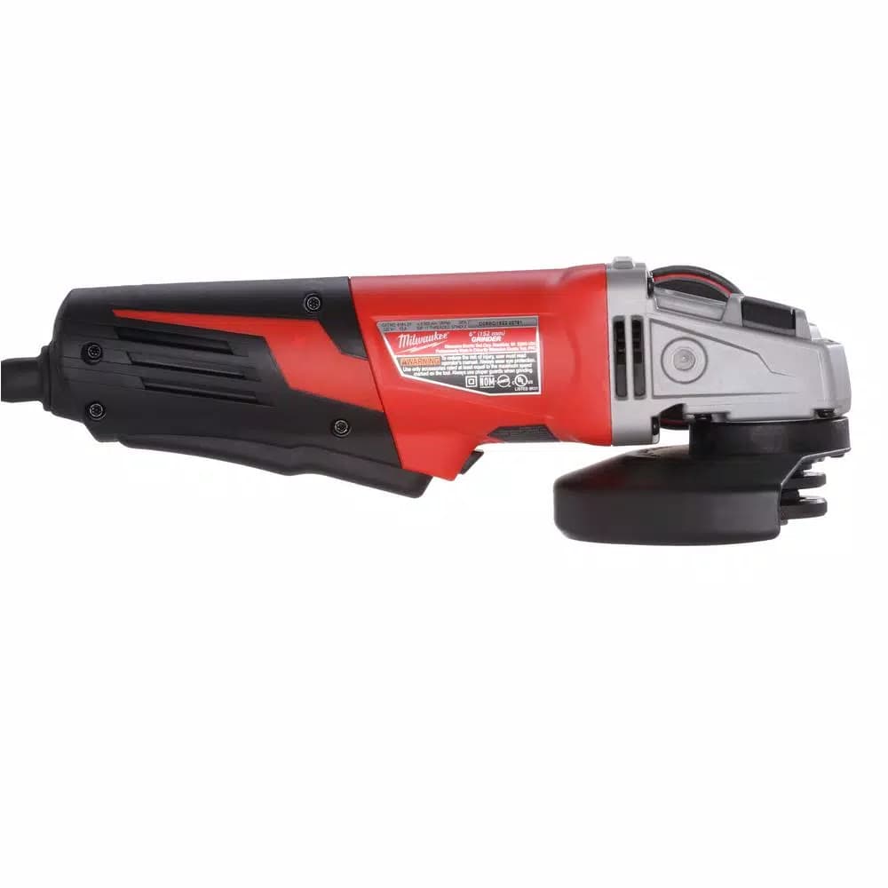 Milwaukee 6 in. 13 Amp Small Angle Grinder with Paddle Switch, 9000 RPM