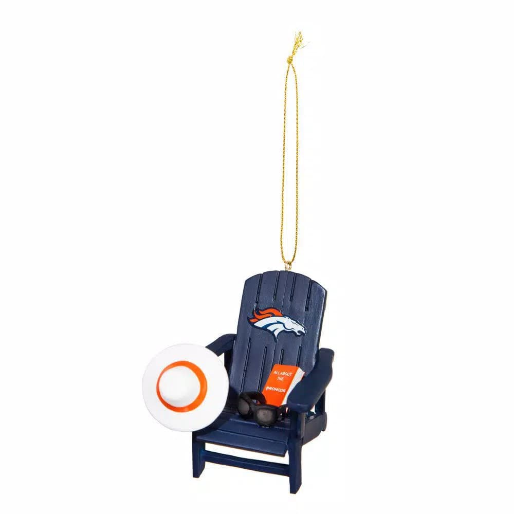 Team Sports America Denver Broncos NFL Adirondack Chair Christmas Ornament