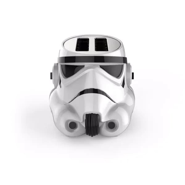 Pangea Brands Star Wars Stormtrooper 2-Slice White Toaster with Galactic Empire Logo Toasting