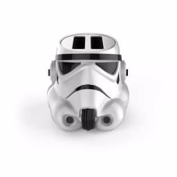 Pangea Brands Star Wars Stormtrooper 2-Slice White Toaster with Galactic Empire Logo Toasting thumbnail 1