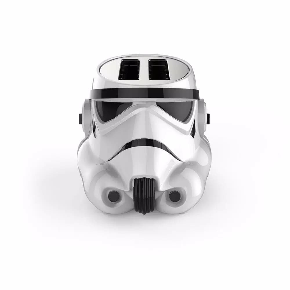 Pangea Brands Star Wars Stormtrooper 2-Slice White Toaster with Galactic Empire Logo Toasting