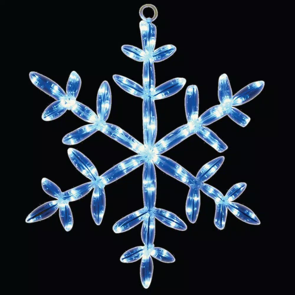 Unbranded Brite Star 24 in. Blue LED Snowflake Tube Light, 120 Lights