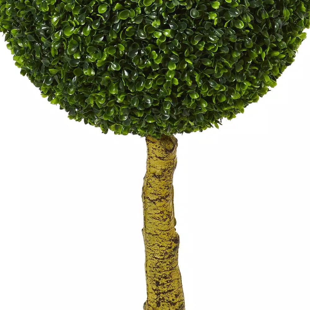 Nearly Natural 5.5 ft. UV Resistant Triple Ball Boxwood Artificial Topiary Tree, Indoor/Outdoor