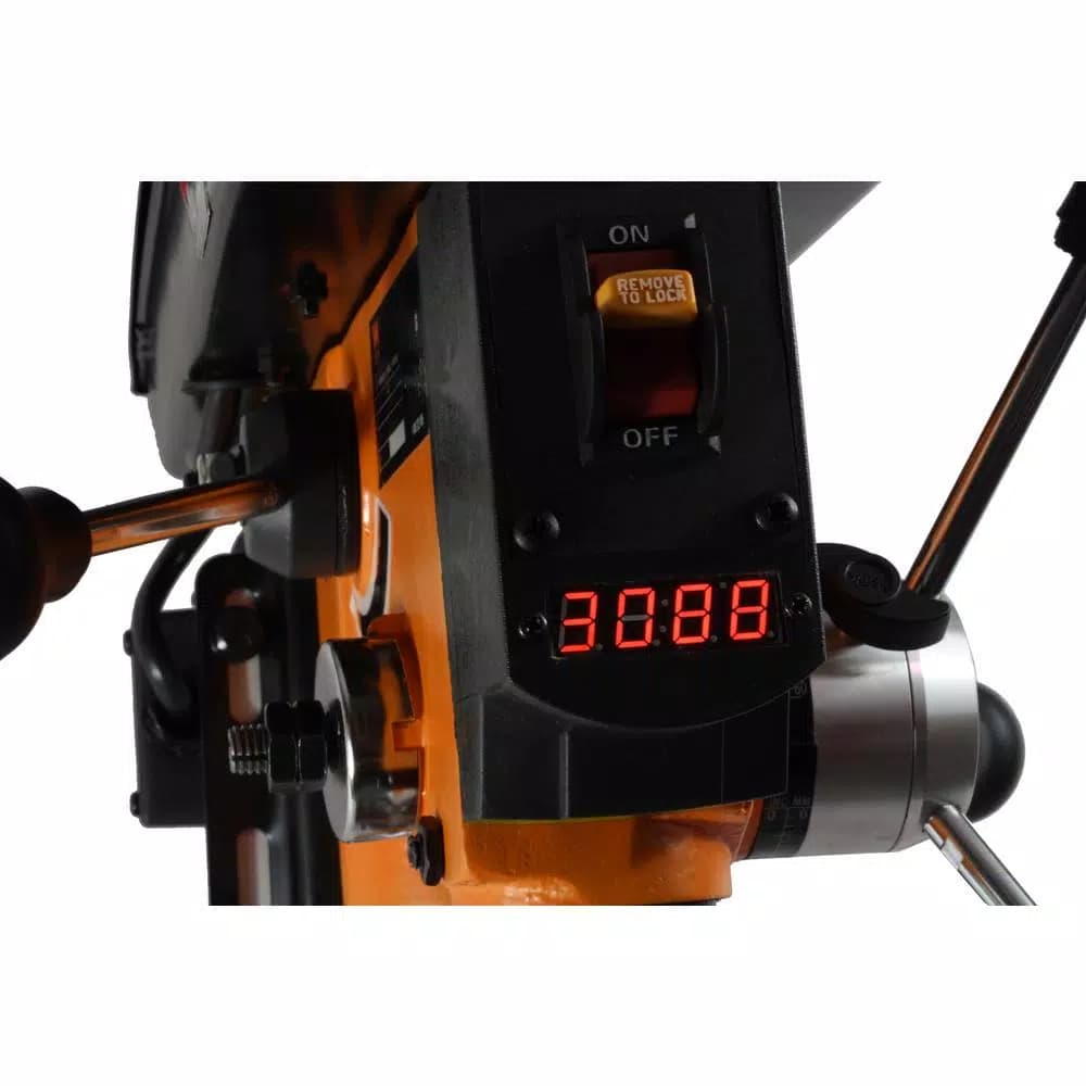 WEN 10 in. Variable Speed Drill Press with Laser Centering and Digital Readout