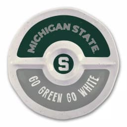 Magnolia Lane Michigan State NCAA Officially Licensed 15 in. Melamine Chip and Dip Server thumbnail 1
