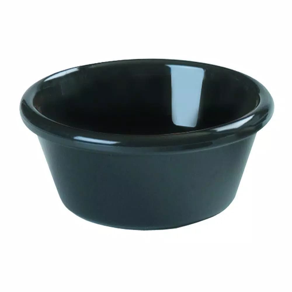 Carlisle SAN Plastic Smooth Sided Ramekins, 2 oz. Black (Case of 48)