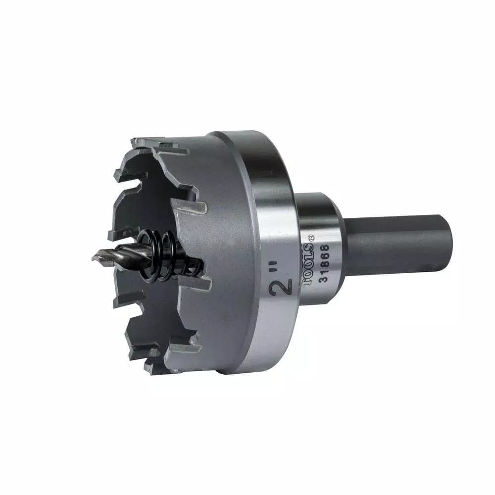 Klein Tools 2 in. Carbide Hole Cutter with Hex Shank and Integrated Flange