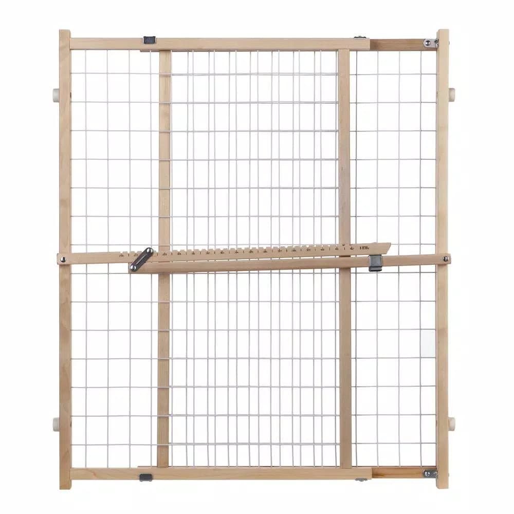 Unbranded North States Extra-Wide Wire Mesh Pressure Mount Gate, 32 in. High, White