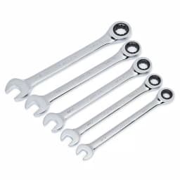 Husky 5-Piece SAE Ratcheting Combination Wrench Set thumbnail 1