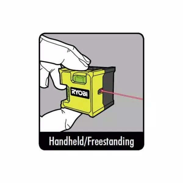RYOBI Laser Cube Compact Handheld and Freestanding Laser Level
