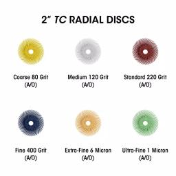 Dedeco Sunburst 7/8 in. Knife-Edge Radial Discs, 600-Grit Pumice, 12-Pack thumbnail 4