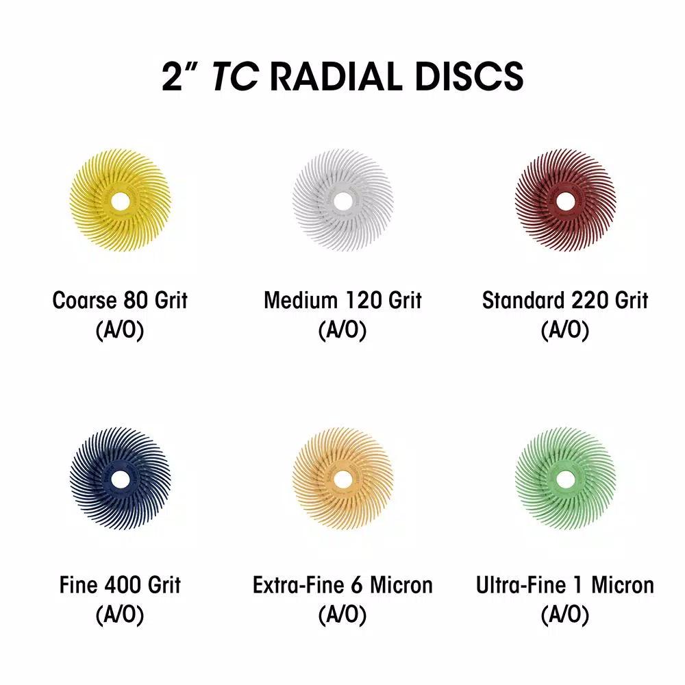 Dedeco Sunburst 7/8 in. Knife-Edge Radial Discs, 600-Grit Pumice, 12-Pack
