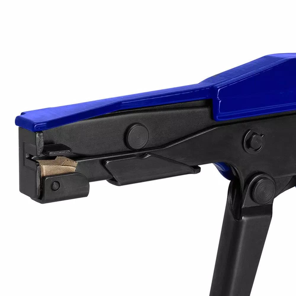 Platinum Tools Heavy-Duty Cable Tie Gun with Adjustable Tension and Automatic Flush Cut-Off