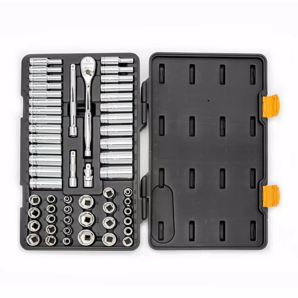 GearWrench 56-Piece 3/8 in. 120XP SAE/Metric Standard and Deep Mechanics Tool Set