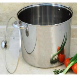 ExcelSteel 12 qt. Stainless Steel Stock Pot with Tempered Glass Lid thumbnail 6