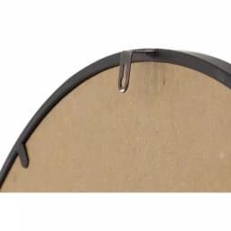 LITTON LANE 32 in. Round Rustic Black Iron and Wood Antique Roman Numeral Wall Clock thumbnail 6