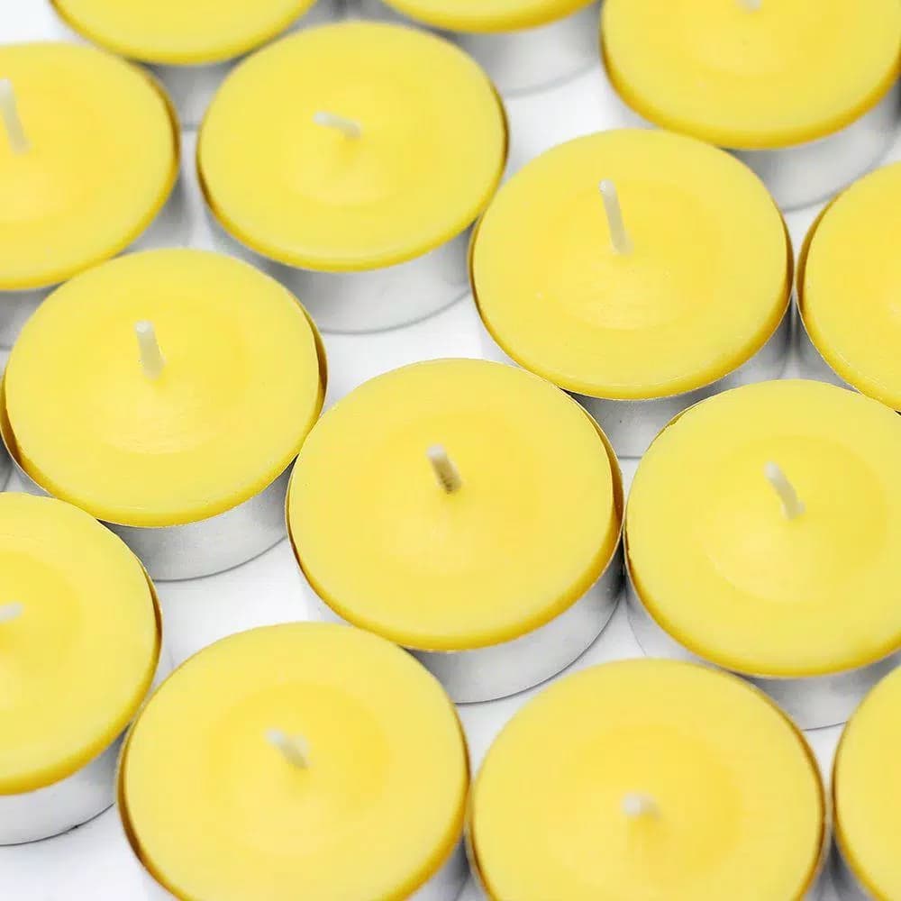 Zest Candle Yellow Citronella Tealight Candles, 1.5 in. Diameter (100-Box)