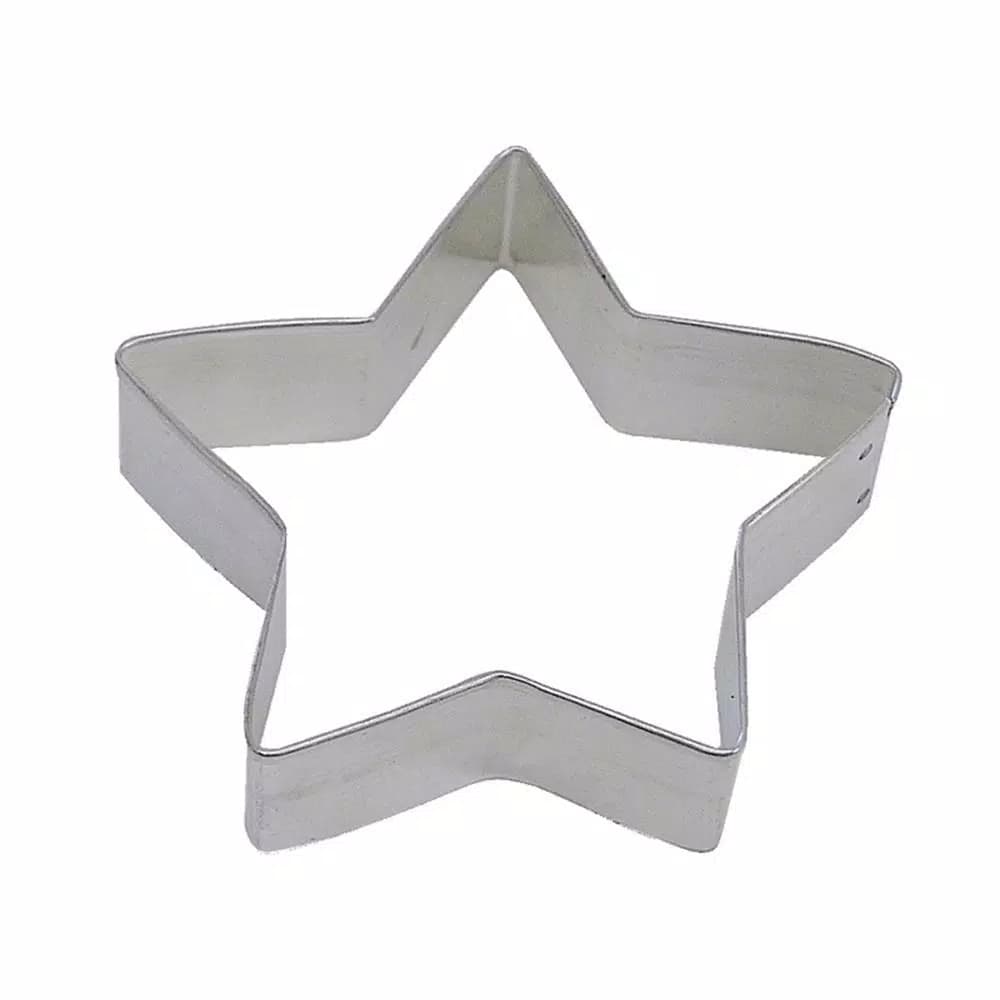 CybrTrayd-R&M 12-Piece Star Cookie Cutter Set, 3.5 in. Heavy-Duty Tinplated Steel
