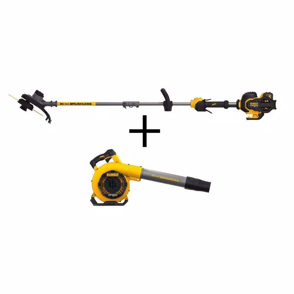 DEWALT 60V MAX FLEXVOLT Brushless 15 in. String Trimmer Kit with 3.0 Ah Battery and Charger