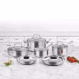 Cuisinart MultiClad 10-Piece Stainless Steel Cookware Set thumbnail 7