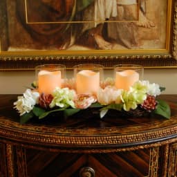 LUMABASE 4.5 in. White Pillar LED Flameless Candles, Set of 3 thumbnail 5